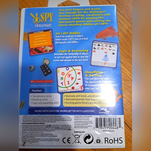 Leapster I Spy Challenger! Game - Picture 2 of 3